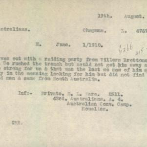 Soldier packet page