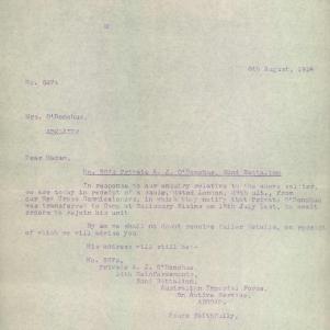 Soldier packet page