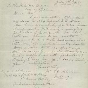 Soldier packet page