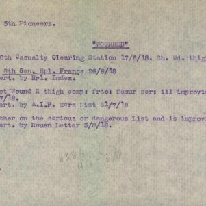 Soldier packet page