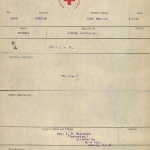 Soldier packet page