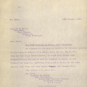 Soldier packet page
