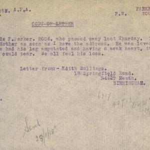 Soldier packet page