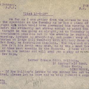Soldier packet page