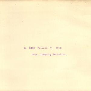 Soldier packet page