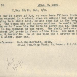Soldier packet page