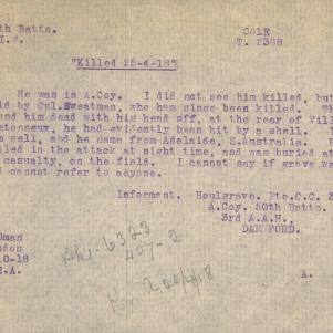 Soldier packet page