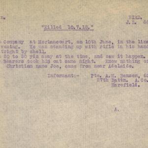Soldier packet page