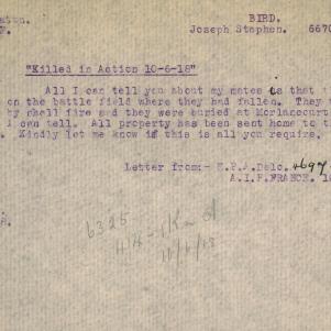 Soldier packet page