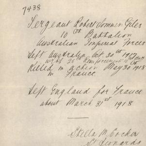 Soldier packet page