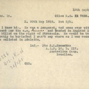 Soldier packet page