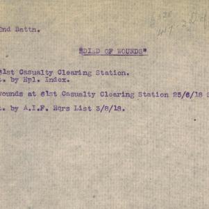 Soldier packet page