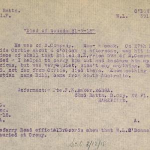 Soldier packet page