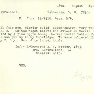 Soldier packet page