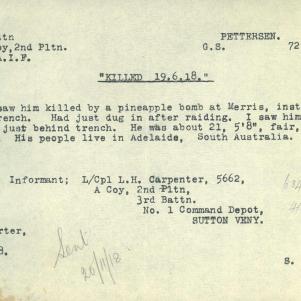 Soldier packet page