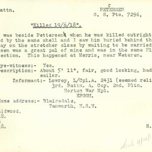 Soldier packet page