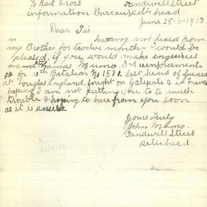 Soldier packet page