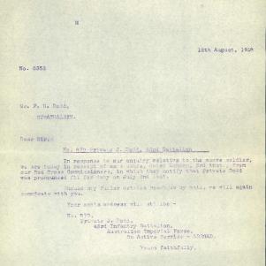 Soldier packet page