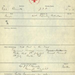 Soldier packet page