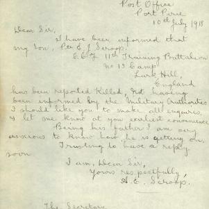 Soldier packet page