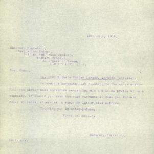 Soldier packet page