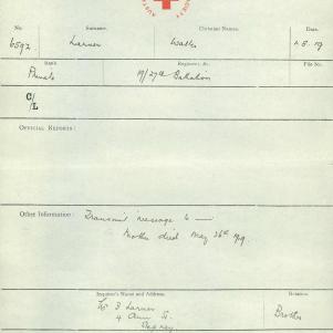 Soldier packet page