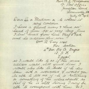 Soldier packet page
