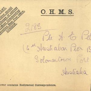 Soldier packet page