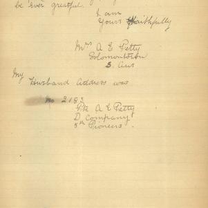 Soldier packet page