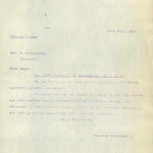 Soldier packet page