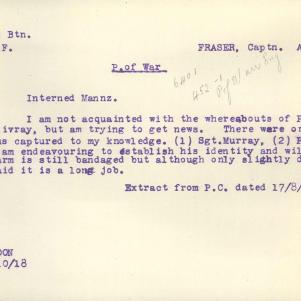 Soldier packet page