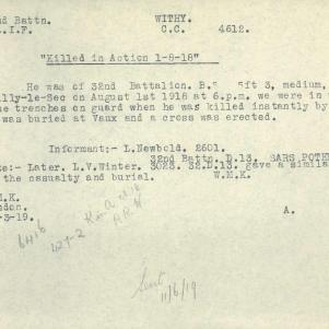 Soldier packet page