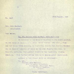 Soldier packet page