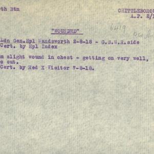 Soldier packet page