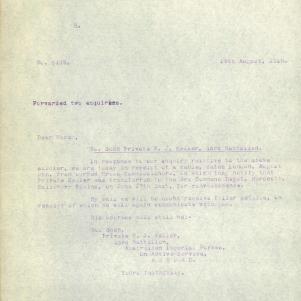 Soldier packet page