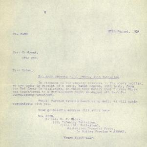 Soldier packet page