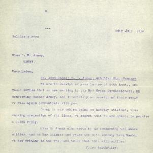 Soldier packet page