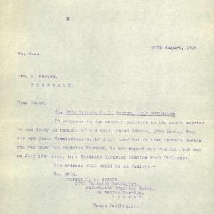 Soldier packet page