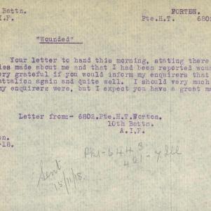 Soldier packet page