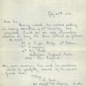 Soldier packet page