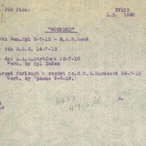 Soldier packet page