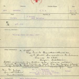 Soldier packet page