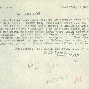 Soldier packet page