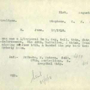 Soldier packet page