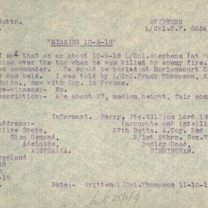 Soldier packet page