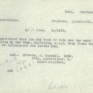 Soldier packet page