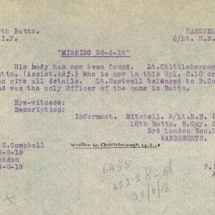 Soldier packet page