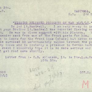 Soldier packet page