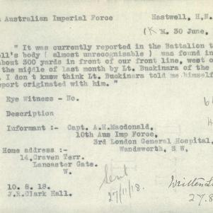 Soldier packet page