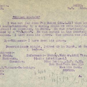 Soldier packet page